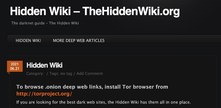 Darknet Site